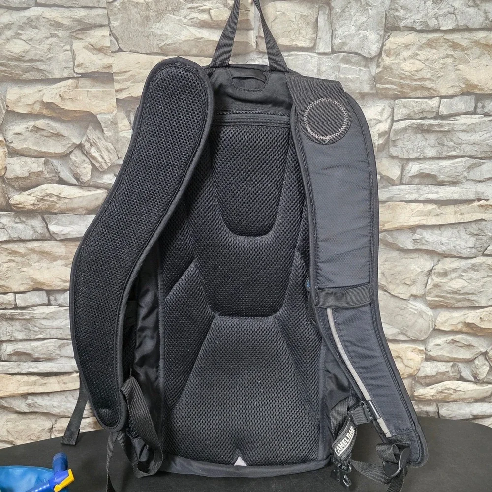 CamelBak Hydration Pack Backpack Black OS Fair Ripstop Hiking Cycling Bag Stains